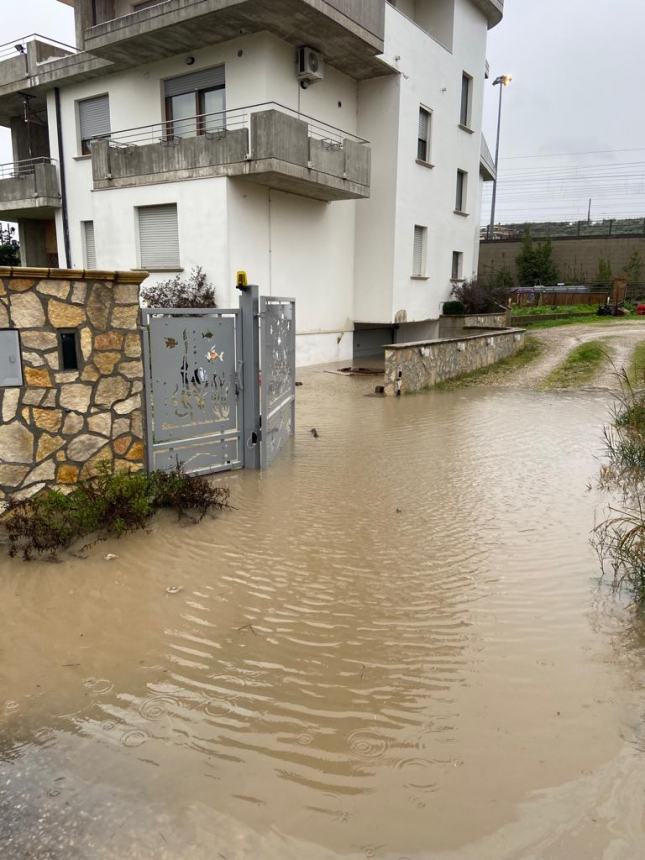 Abitazione allagata nei pressi della stazione