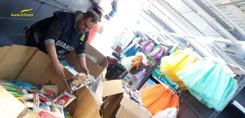 "Carnevale sicuro", sequestrati oltre 1.500 articoli nel Chietino