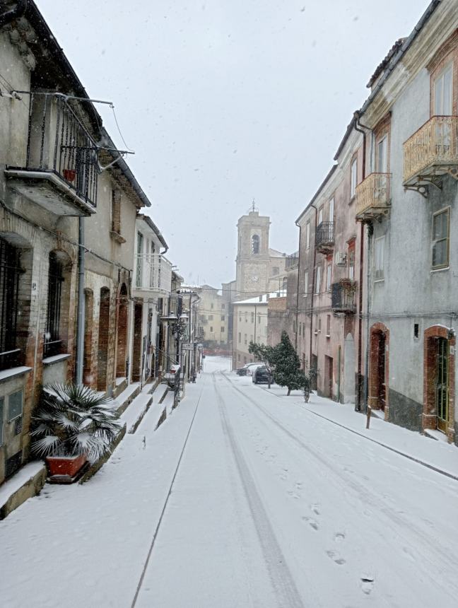 Neve questa mattina a San Buono