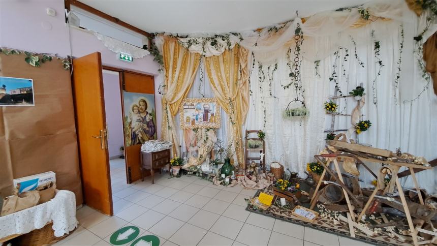 Altare di San Giuseppe alla scuola dell'infanzia di Pantano Basso