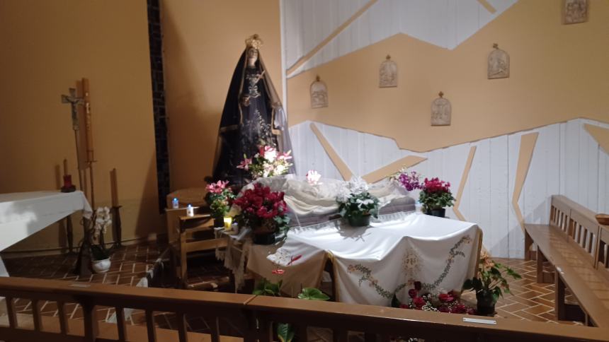 Verso la Pasqua: l'esposizione della Vergine Addolorata e del Cristo morto