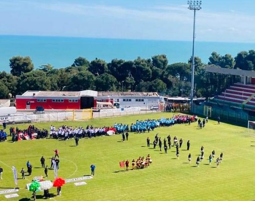 L'inaugurazione dell'Abruzzo Cup allo Stadio Aragona di Vasto 