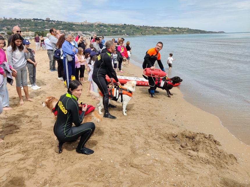  Cani bagnino protagonisti a Vasto Marina per “Papà ti salvo io”