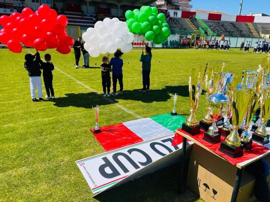 L'inaugurazione dell'Abruzzo Cup allo Stadio Aragona di Vasto 