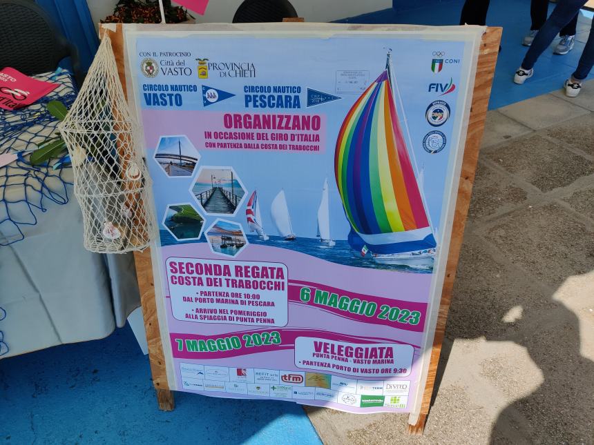 La “Veleggiata” e la “Regata Costa dei Trabocchi” per il Giro coloreranno di rosa il mare abruzzese 