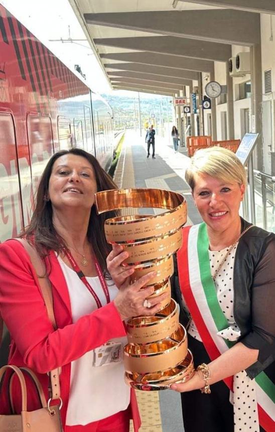 Il "Trofeo senza fine" è giunto alla stazione di Vasto-San Salvo