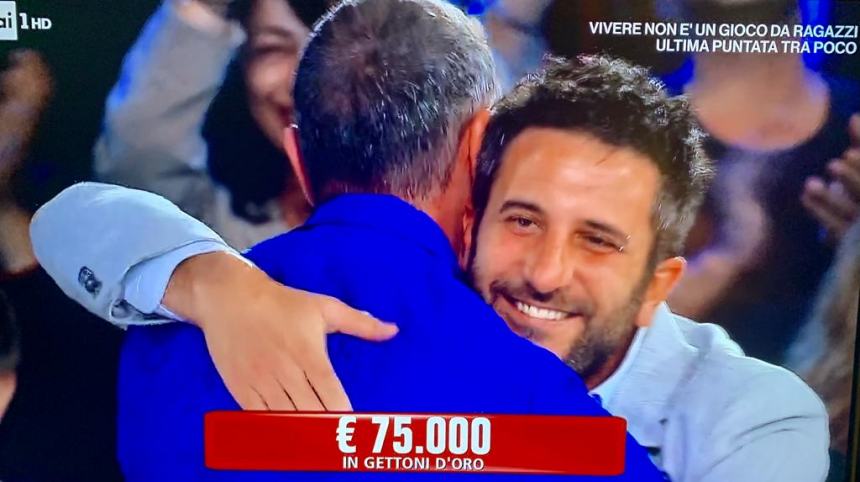Il vastese Carlo Del Lupo vince 75mila euro ad "Affari tuoi" su Rai Uno