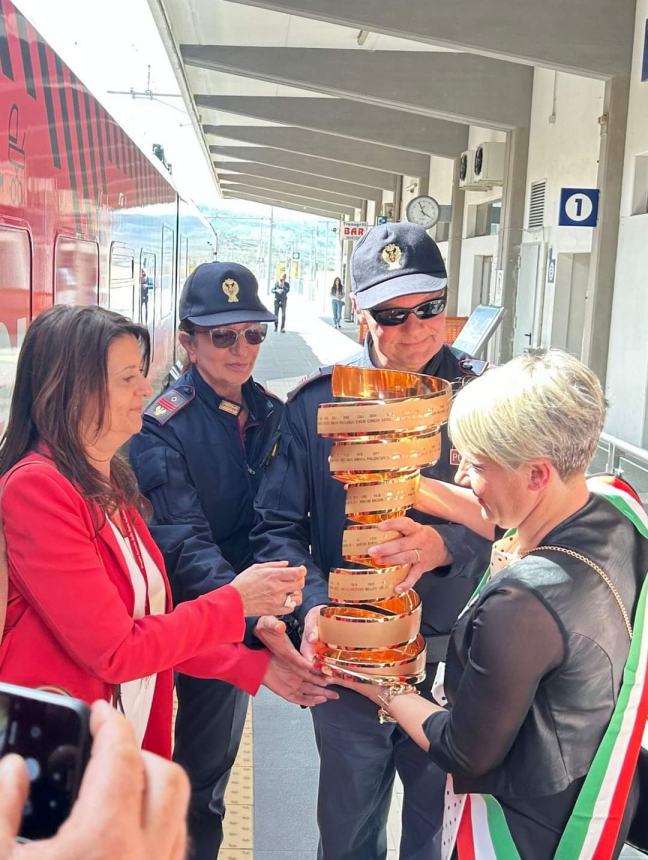 Il "Trofeo senza fine" è giunto alla stazione di Vasto-San Salvo