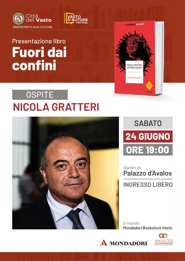 Al via il Festival Vasto d'Autore con Nicola Gratteri, Sabina Guzzanti e Rocio Munoz Morales