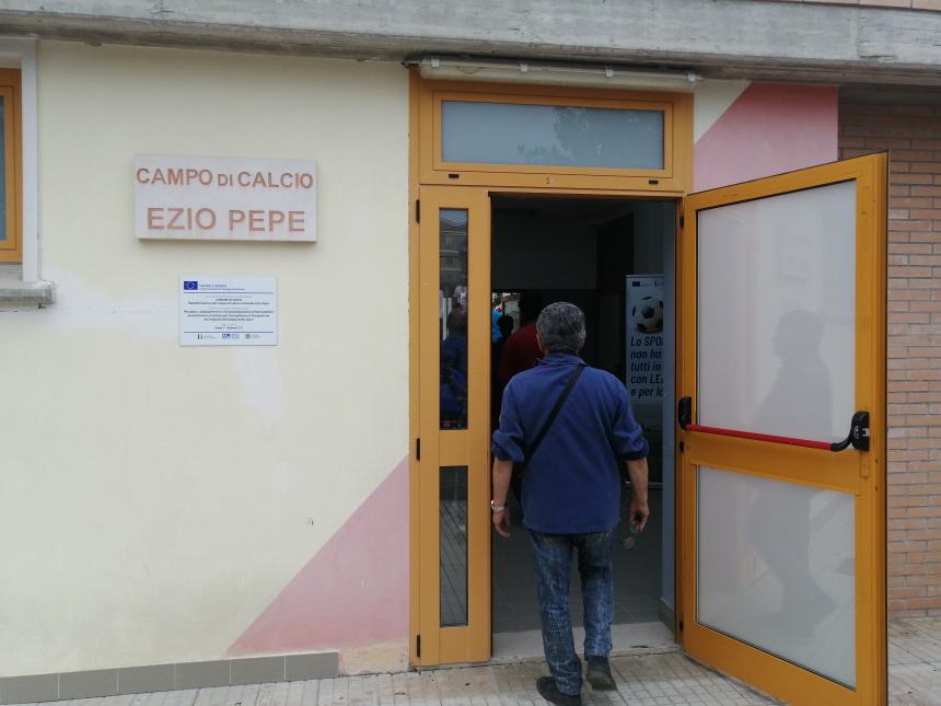 Campo da calcio "Ezio Pepe": taglio del nastro nel segno dell'inclusione