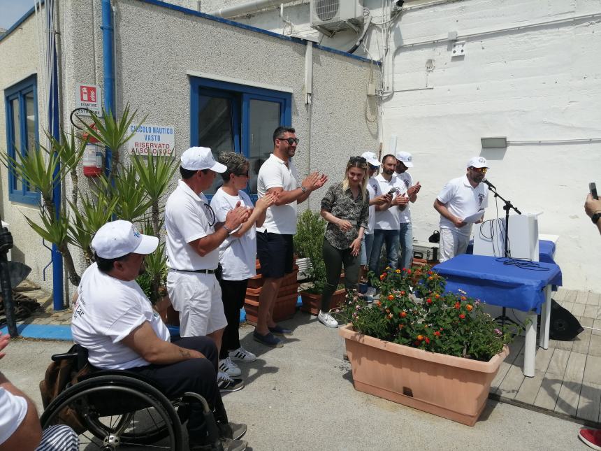 Inaugurato il Fishing Club a Punta Penna: “La pesca sportiva si apre ai disabili”