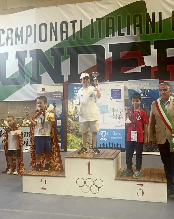 Leonardo Della Penna Campione Italiano Under 8 di Scacchi 