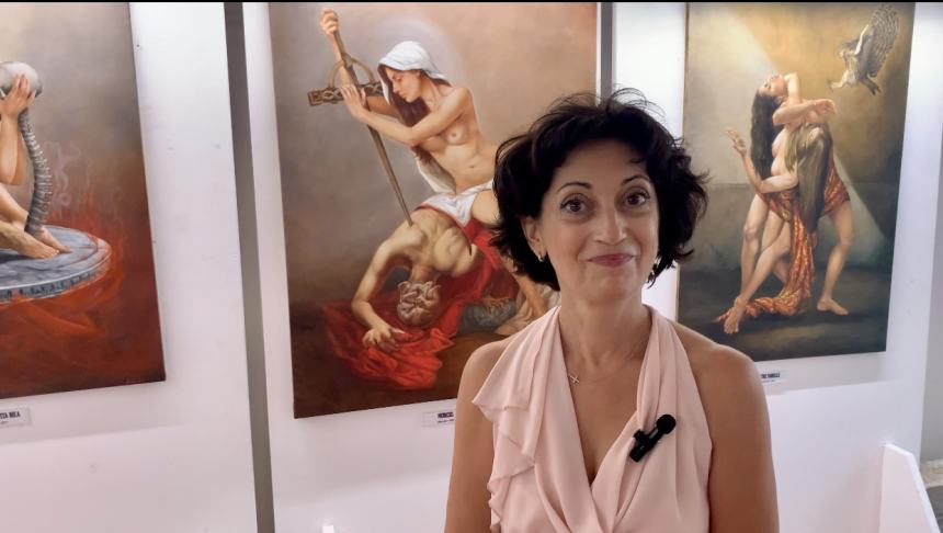 A Vasto la mostra “caravaggesca” di Lorella Ragnatelli: “Questa tecnica mi ha fatto ritrovare me stessa”