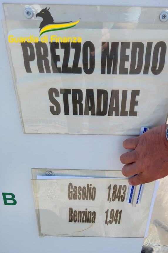 Distributore di carburante senza corretta esposizione dei prezzi e con manodopera irregolare