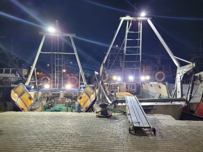 Imbarcazioni escono per la Sagra del pesce