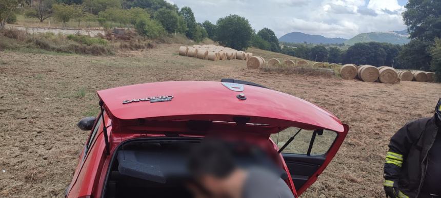 Auto si ribalta a Carunchio, anziano trasferito al San Pio