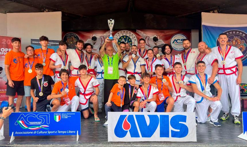 Campionati Europei di Shuaj Jiao: anche gli atleti termolesi nel trionfo dell’Italia