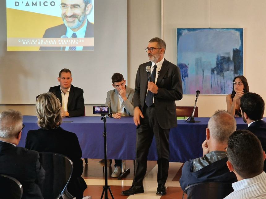 Regionali, il candidato D’Amico si presenta: “Al lavoro su un Patto per l’Abruzzo”