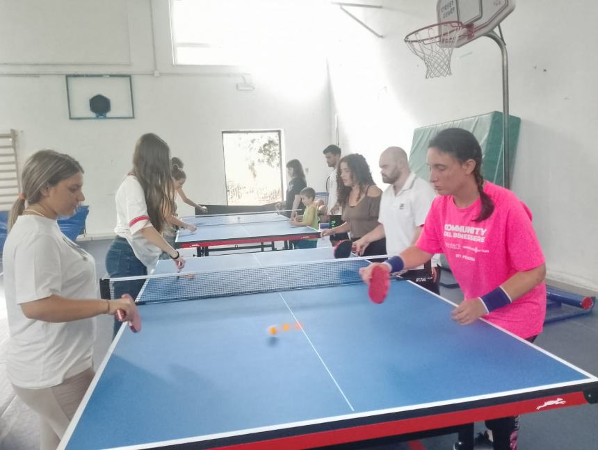 Ragazzi Anffas e studenti del Pantini-Pudente alle prese con il Tennistavolo