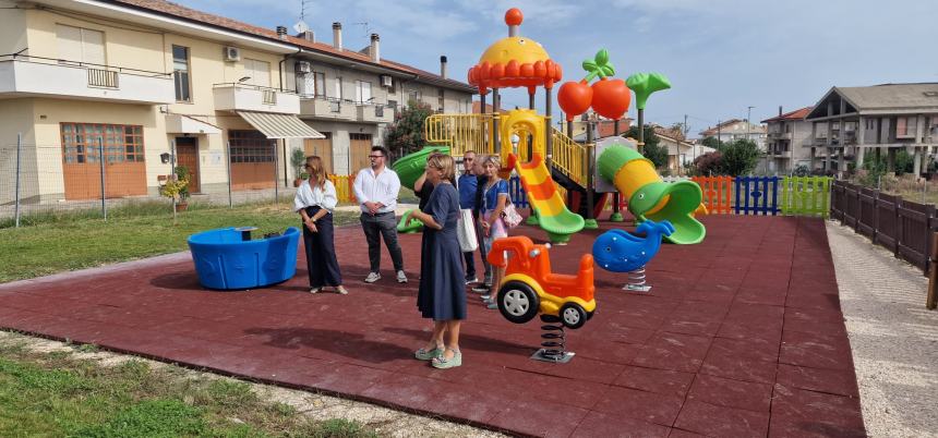 Inaugurata la nuova area verde del "Mattioli-D’Acquisto" di San Salvo