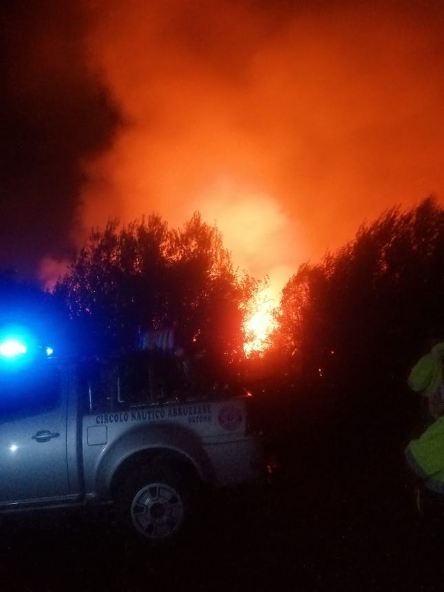 Incendi a Casalbordino e Villalfonsina, intervento della Protezione civile