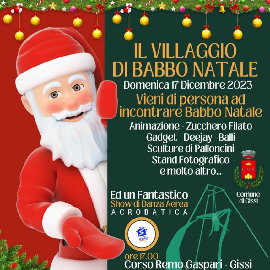 Dal 2 dicembre al via il ricco calendario degli eventi natalizi a Gissi 