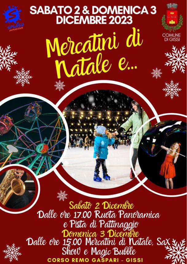 Dal 2 dicembre al via il ricco calendario degli eventi natalizi a Gissi 