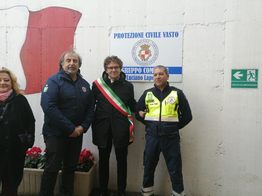 Da oggi a Vasto c'è via della protezione civile la cui sede è dedicata a Luciano Lapenna 