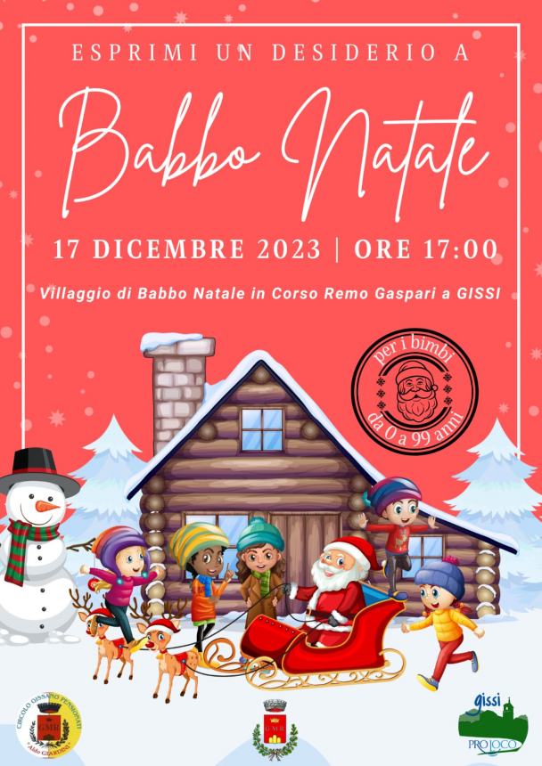 Dal 2 dicembre al via il ricco calendario degli eventi natalizi a Gissi 