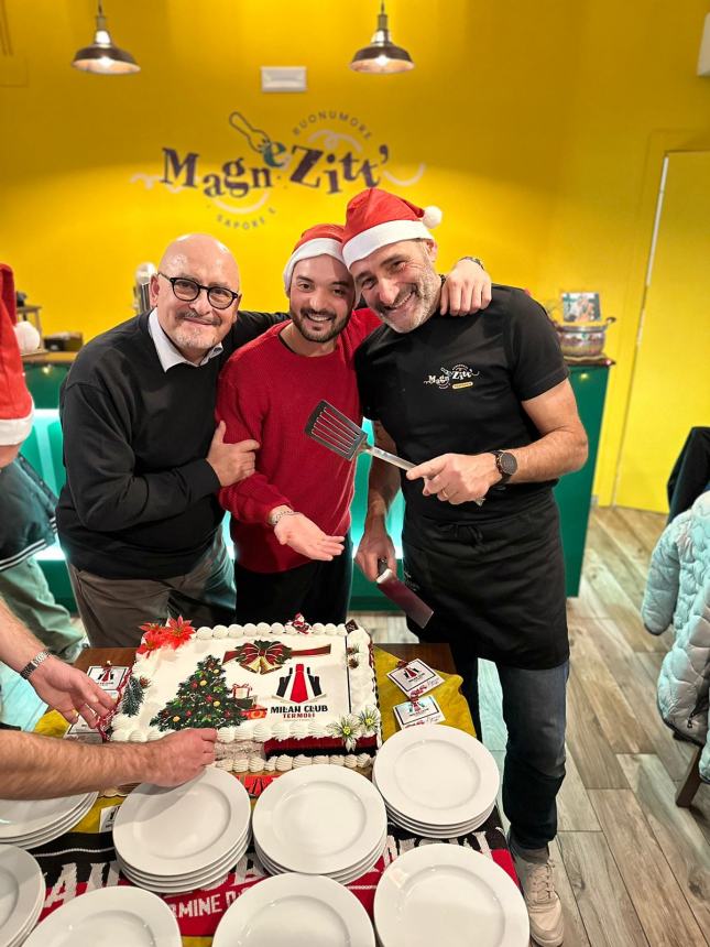 La festa di Natale al Milan club "Carmine D'Angelo"