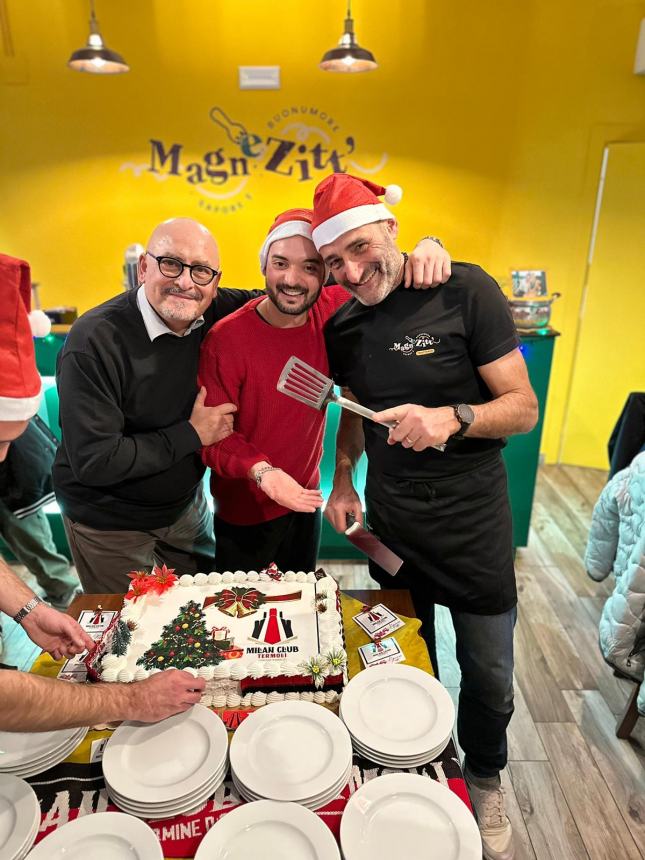 La festa di Natale al Milan club "Carmine D'Angelo"