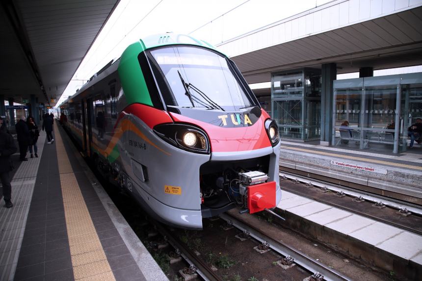 Tratta Roma-Pescara, viaggio inaugurale treno Tua