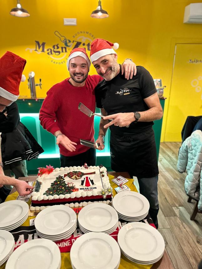 La festa di Natale al Milan club "Carmine D'Angelo"