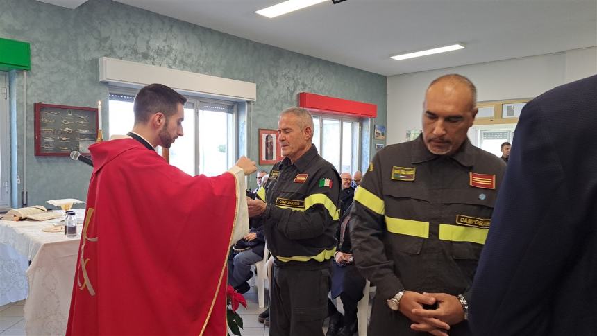 Santa Barbara alla caserma dei Vigili del fuoco