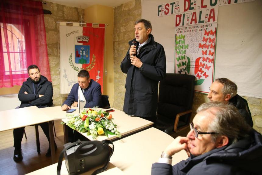 Il presidente Marsilio in visita a Casalanguida, Guilmi e Carpineto Sinello