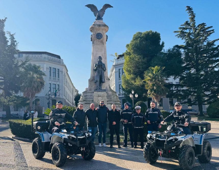 A Vasto presentati i nuovi Quad: "Per contrasto all'abusivismo commerciale e primo soccorso"