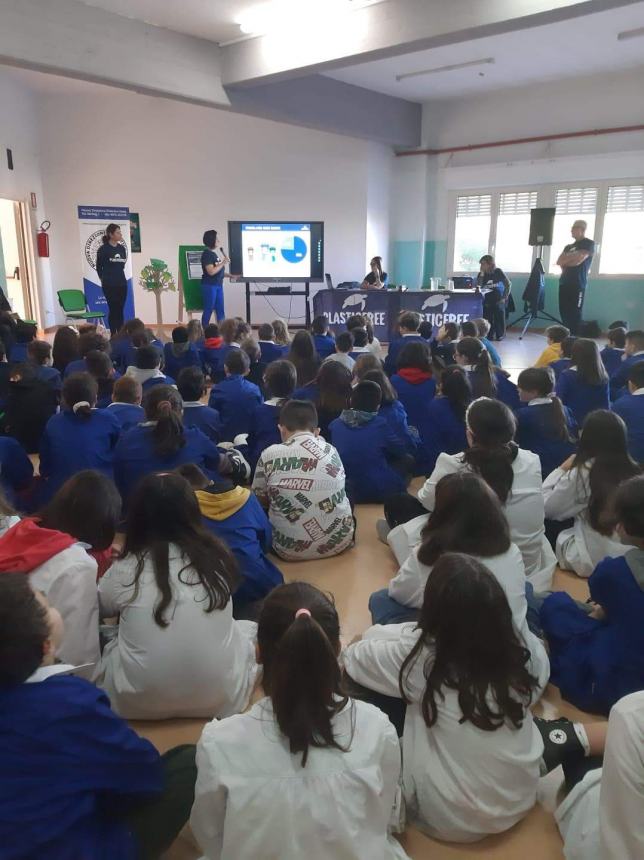 No all'inquinamento: gli alunni della Nuova Direzione Didattica a scuola di "Plastic free" 