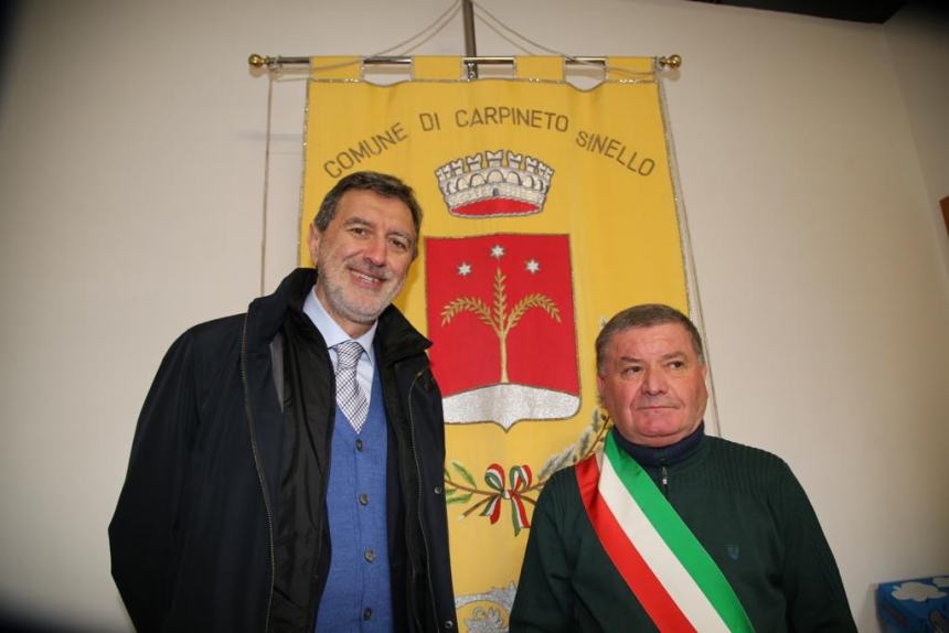 Il presidente Marsilio in visita a Casalanguida, Guilmi e Carpineto Sinello