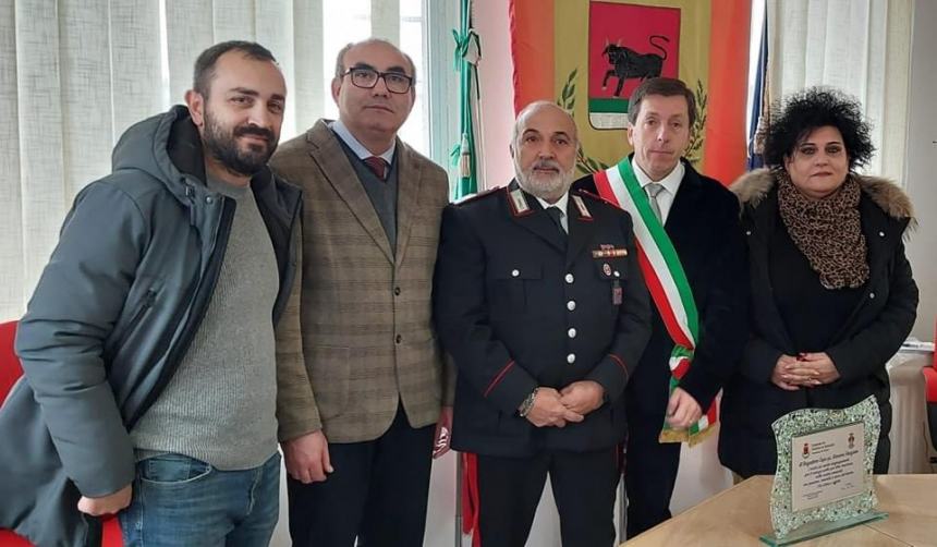 Giovanni Graziano va in pensione: targa per il brigadiere capo di Torino di Sangro