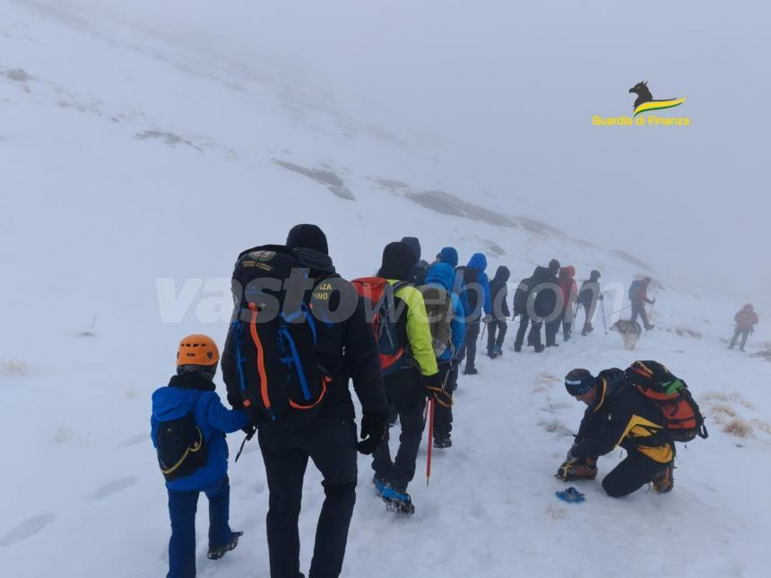 Comitiva in difficoltà sull'appennino abruzzese: operazione di recupero del Soccorso alpino