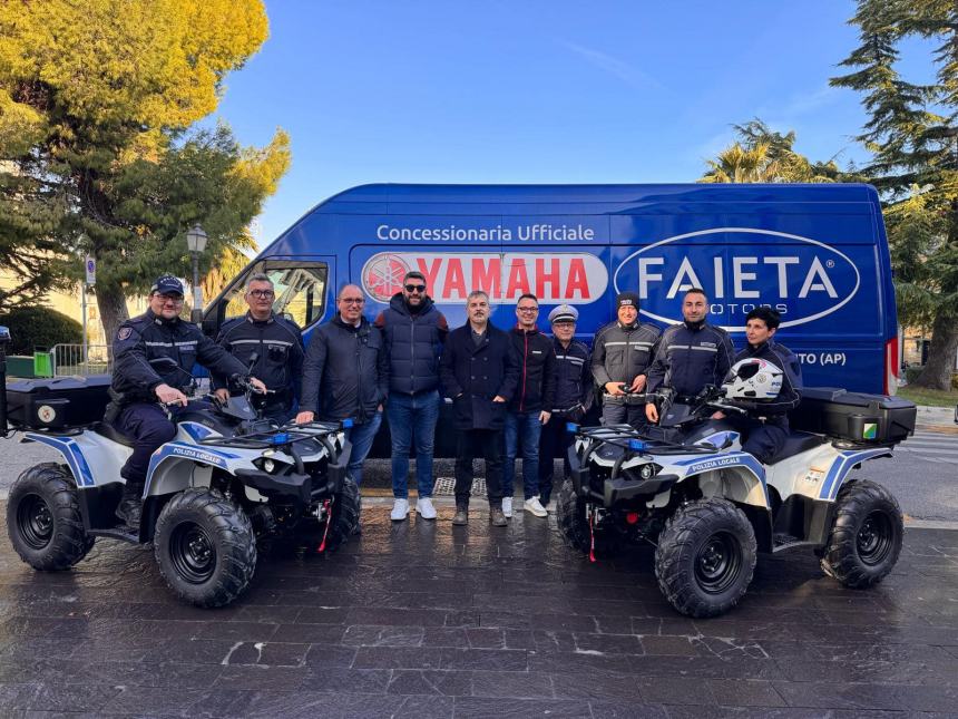 A Vasto presentati i nuovi Quad: "Per contrasto all'abusivismo commerciale e primo soccorso"