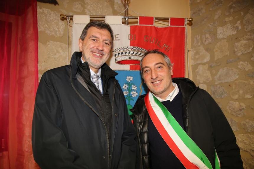 Il presidente Marsilio in visita a Casalanguida, Guilmi e Carpineto Sinello