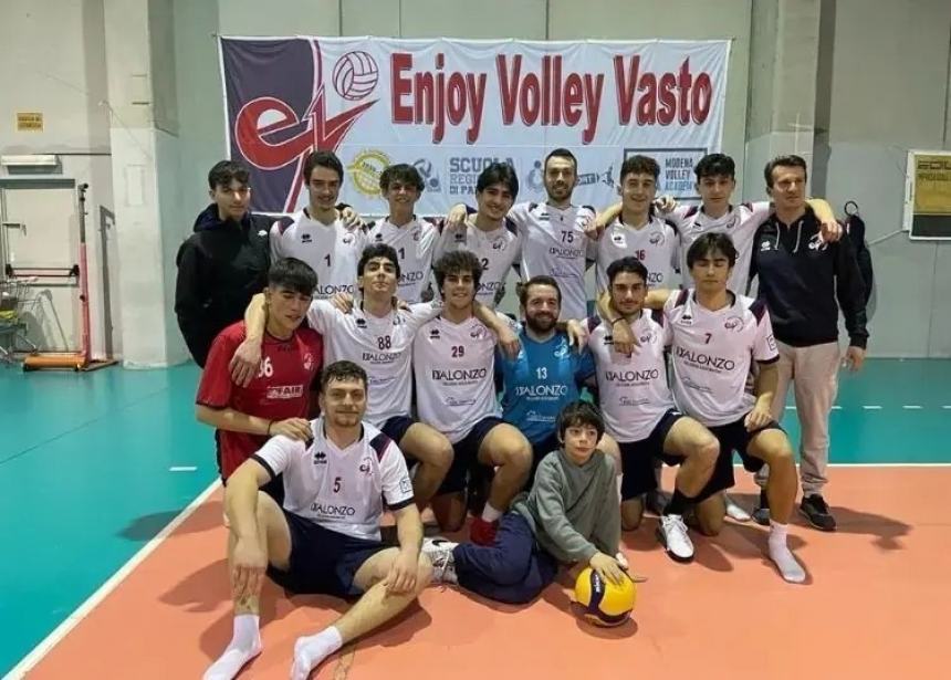 Sesto successo consecutivo per i ragazzi dell’Enjoy Volley Vasto