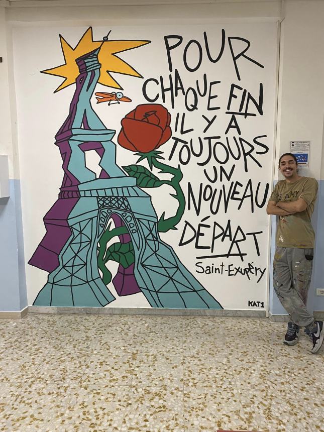 “Per ogni fine c’è un nuovo inizio”, il murales di Davide Gatti