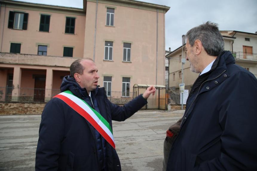 Il presidente Marsilio in visita a Casalanguida, Guilmi e Carpineto Sinello