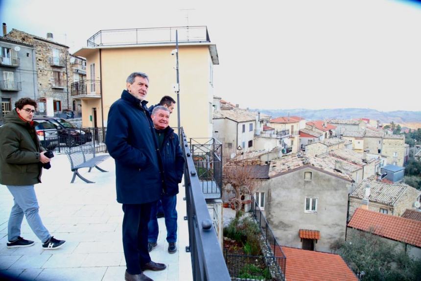 Il presidente Marsilio in visita a Casalanguida, Guilmi e Carpineto Sinello