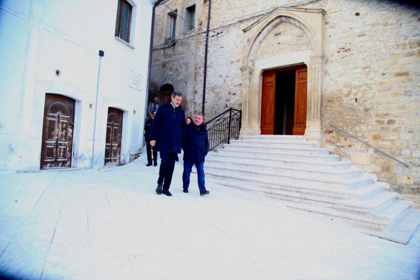 Il presidente Marsilio in visita a Casalanguida, Guilmi e Carpineto Sinello