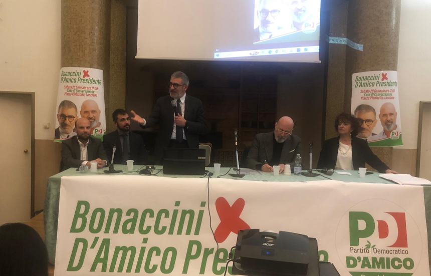 Bonaccini a Lanciano: "D’Amico è una persona autorevole e competente"