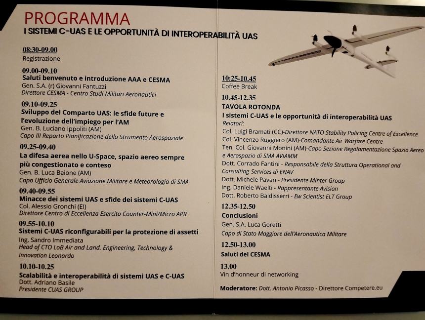 Studenti del Mattei di Vasto alla Casa dell'Aviatore a Roma 