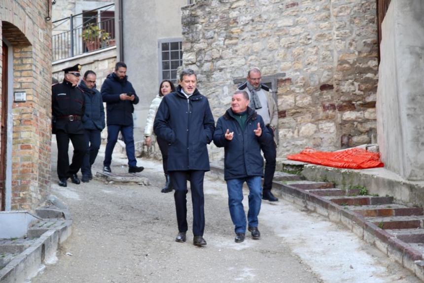 Il presidente Marsilio in visita a Casalanguida, Guilmi e Carpineto Sinello